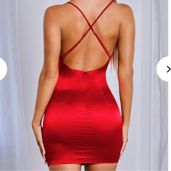 BABYBOO Cleo Mini Dress - Red - Picture 2 of 7